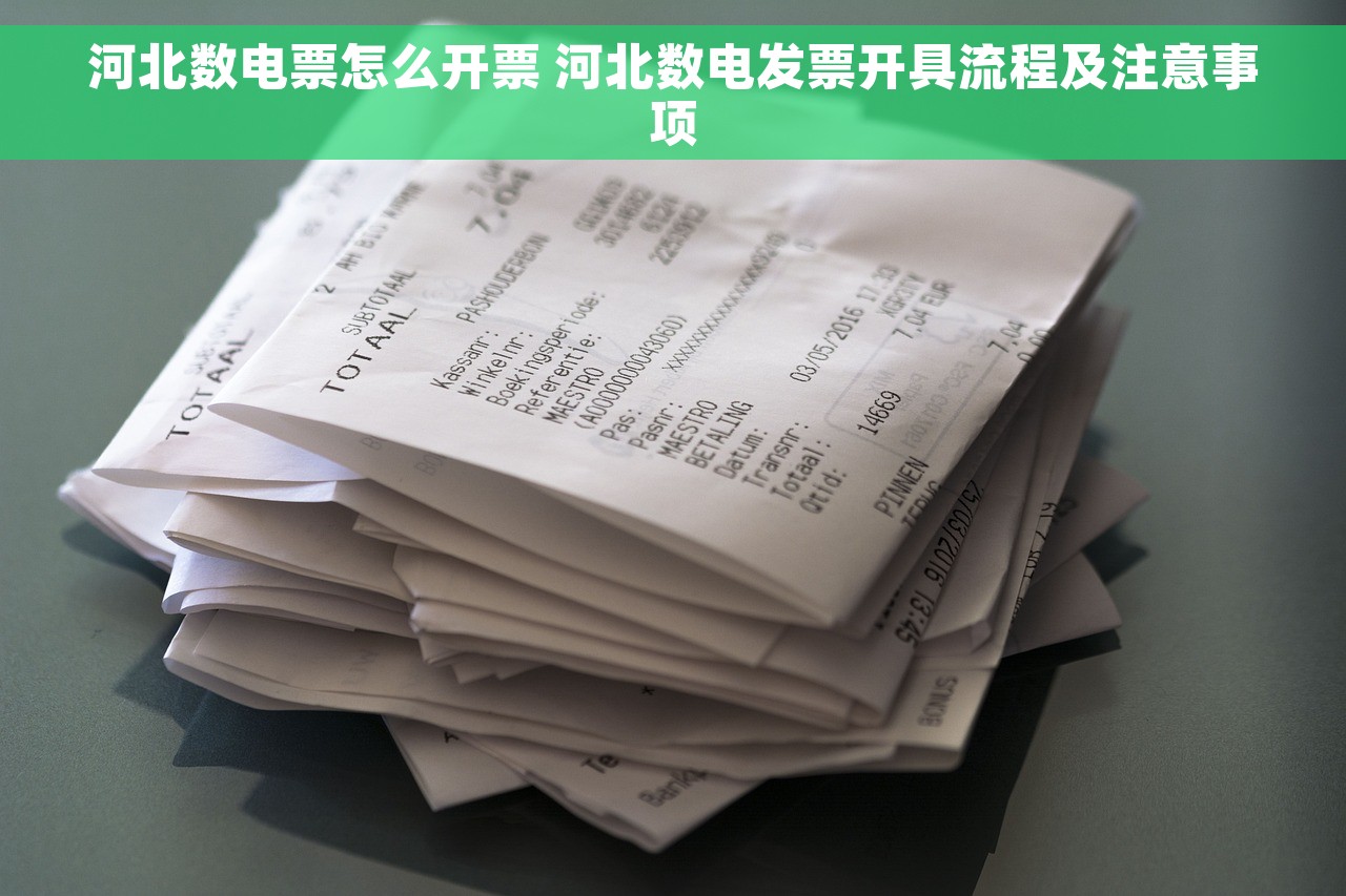 河北数电票怎么开票 河北数电发票开具流程及注意事项