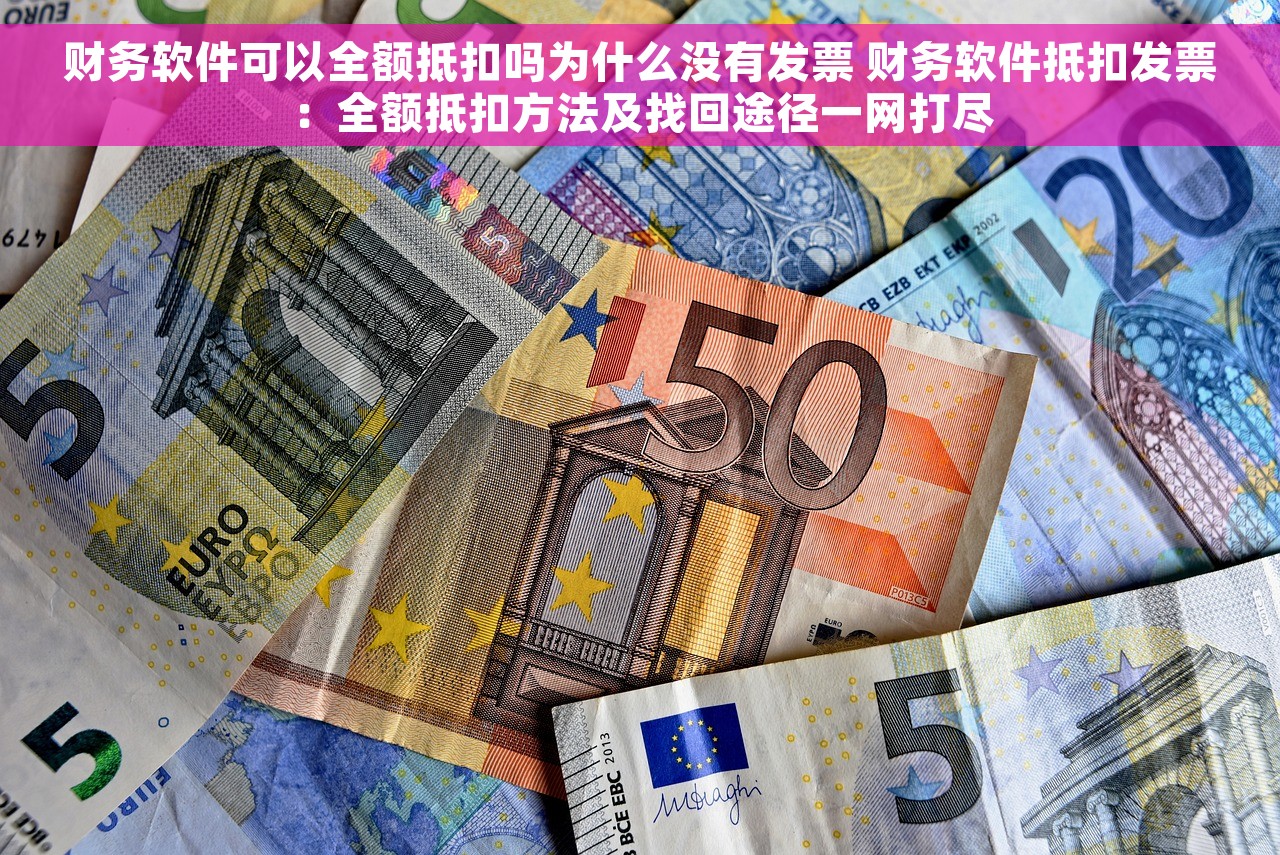 财务软件可以全额抵扣吗为什么没有发票 财务软件抵扣发票：全额抵扣方法及找回途径一网打尽