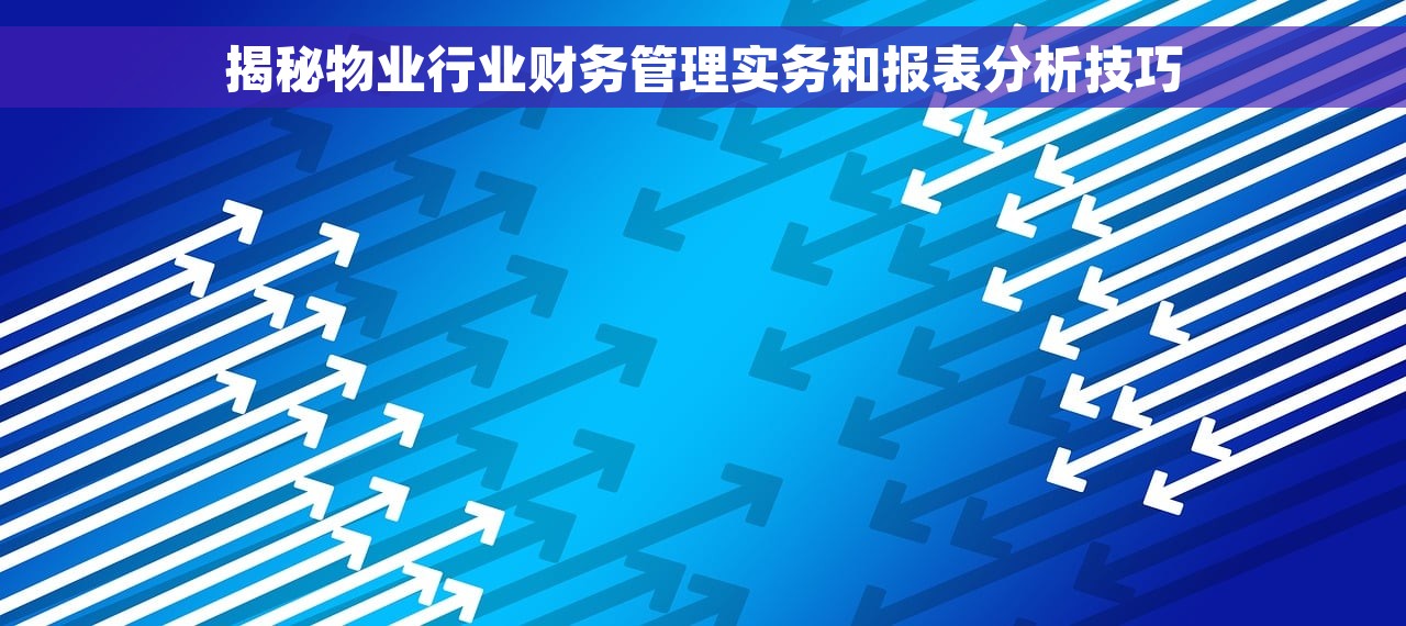 揭秘物业行业财务管理实务和报表分析技巧