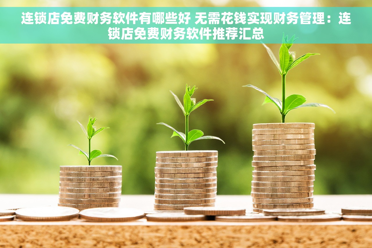 连锁店免费财务软件有哪些好 无需花钱实现财务管理：连锁店免费财务软件推荐汇总