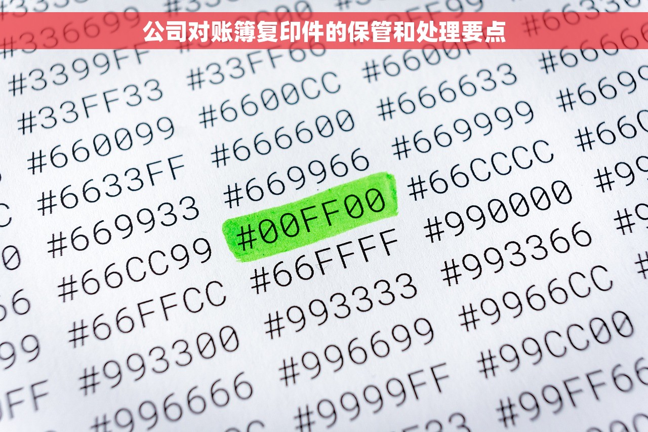 公司对账簿复印件的保管和处理要点