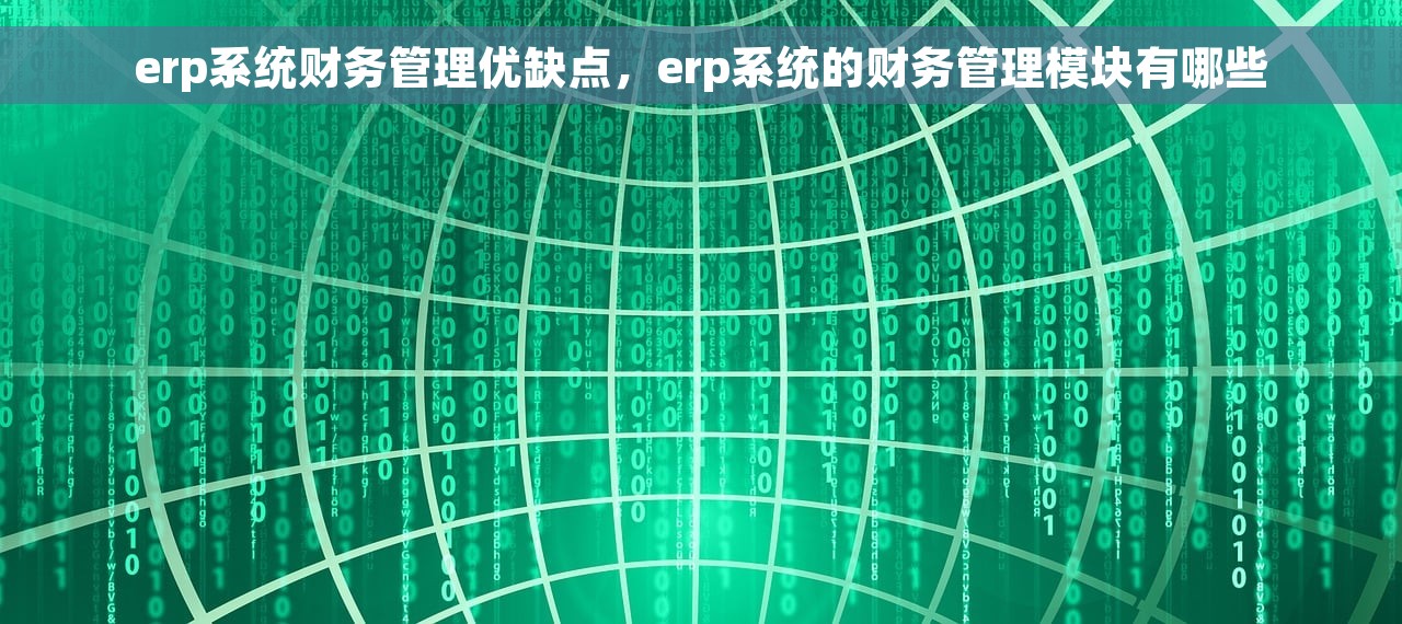 erp系统财务管理优缺点，erp系统的财务管理模块有哪些