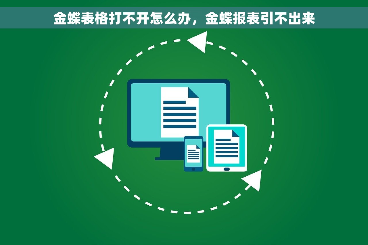 金蝶表格打不开怎么办，金蝶报表引不出来