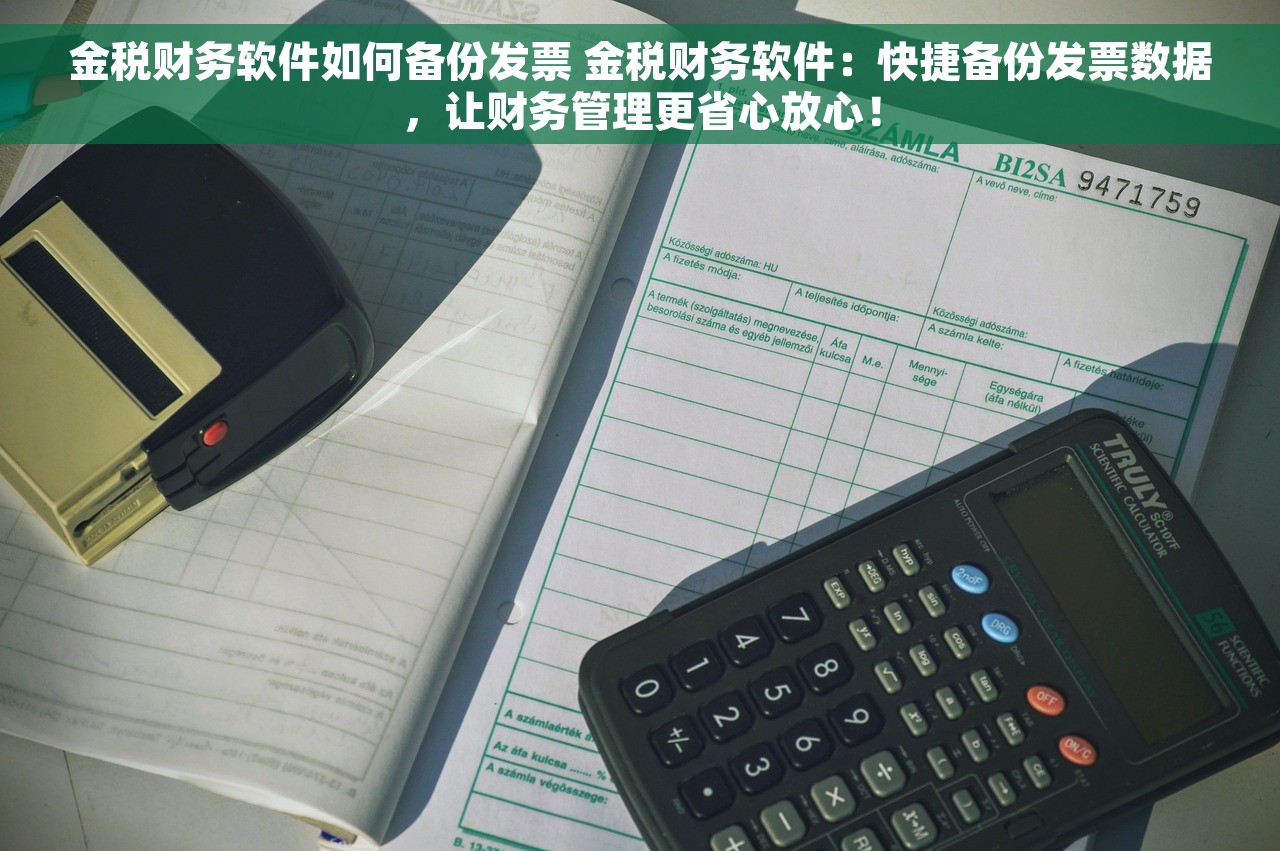金税财务软件如何备份发票 金税财务软件：快捷备份发票数据，让财务管理更省心放心！