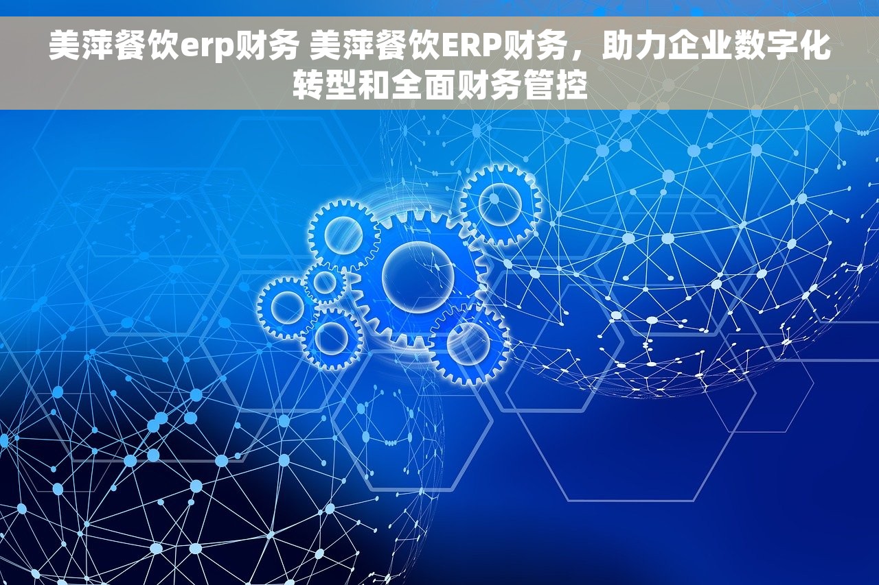 美萍餐饮erp财务 美萍餐饮ERP财务，助力企业数字化转型和全面财务管控
