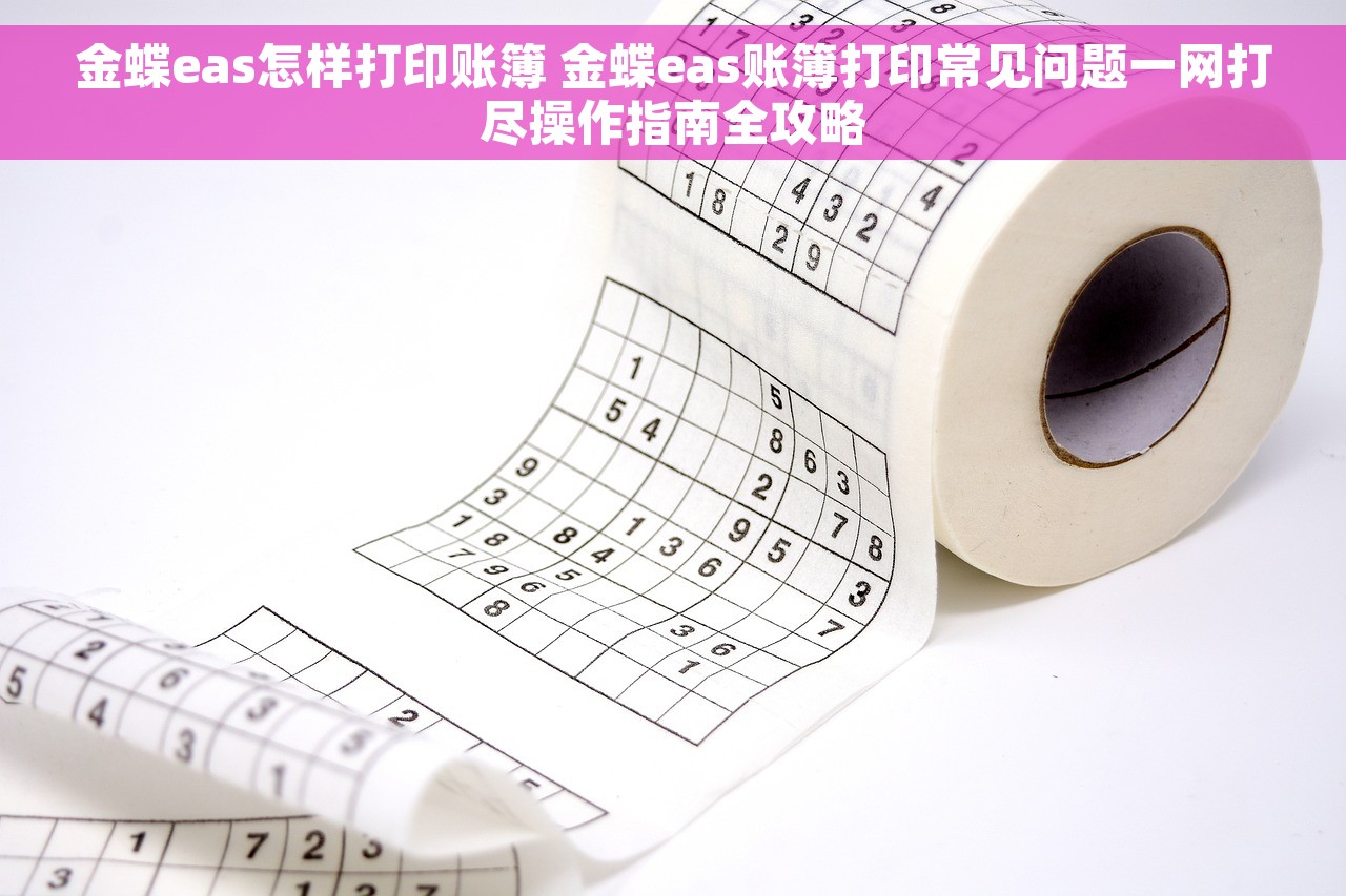 金蝶eas怎样打印账簿 金蝶eas账簿打印常见问题一网打尽操作指南全攻略