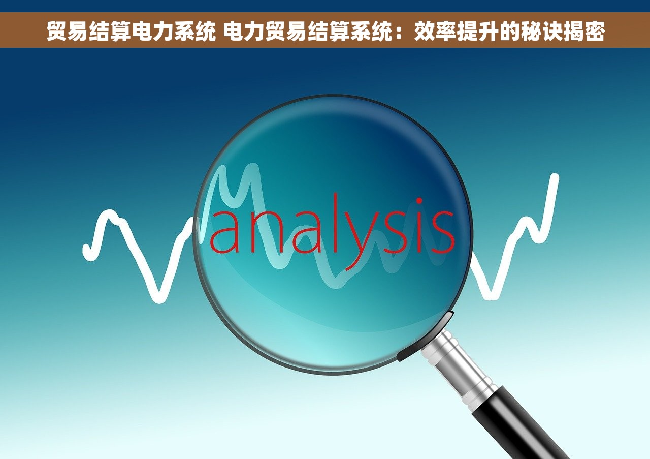贸易结算电力系统 电力贸易结算系统：效率提升的秘诀揭密