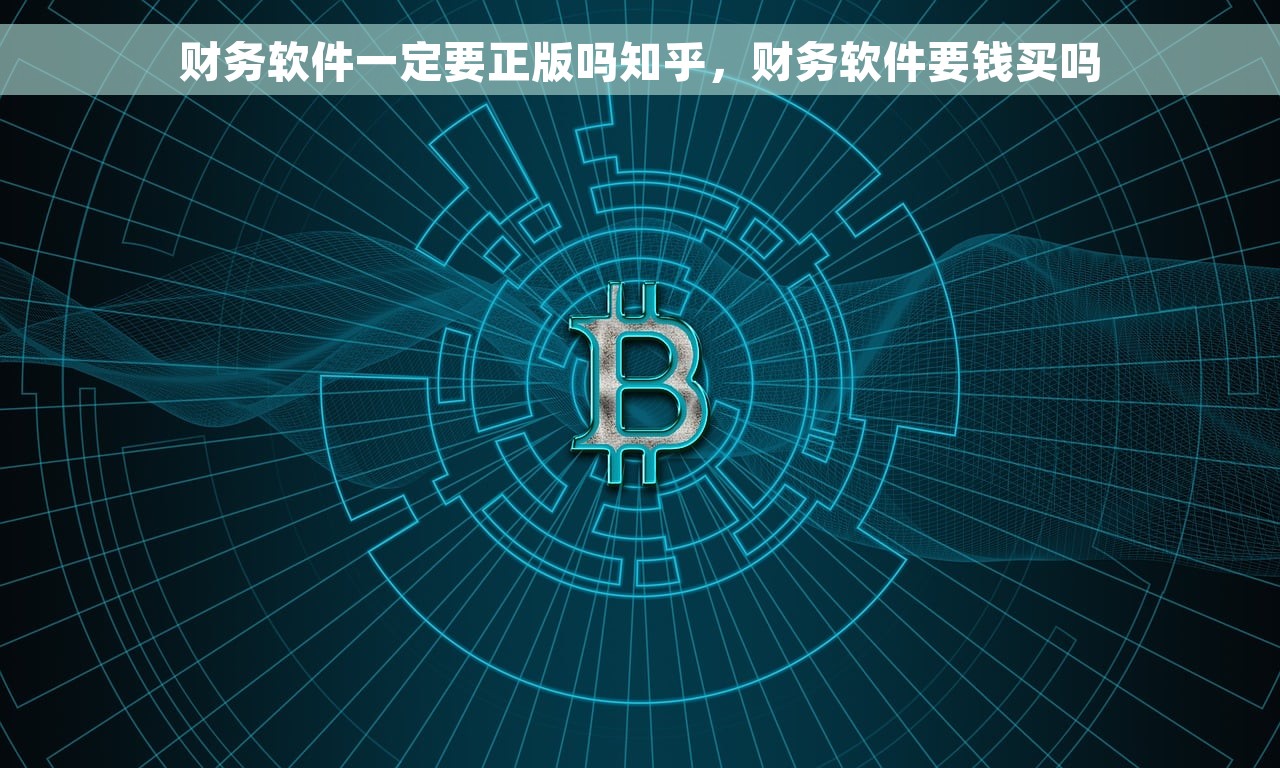 财务软件一定要正版吗知乎，财务软件要钱买吗