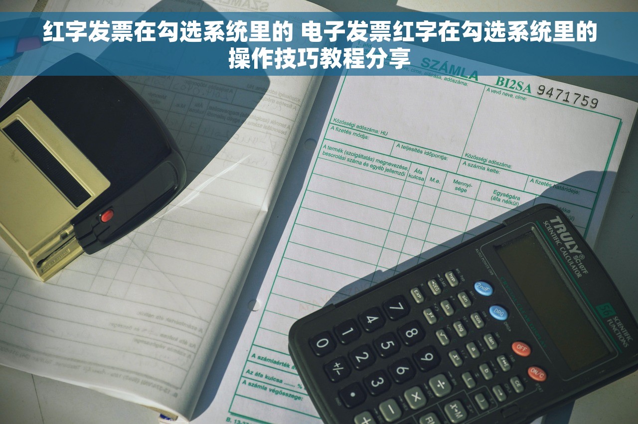 红字发票在勾选系统里的 电子发票红字在勾选系统里的操作技巧教程分享