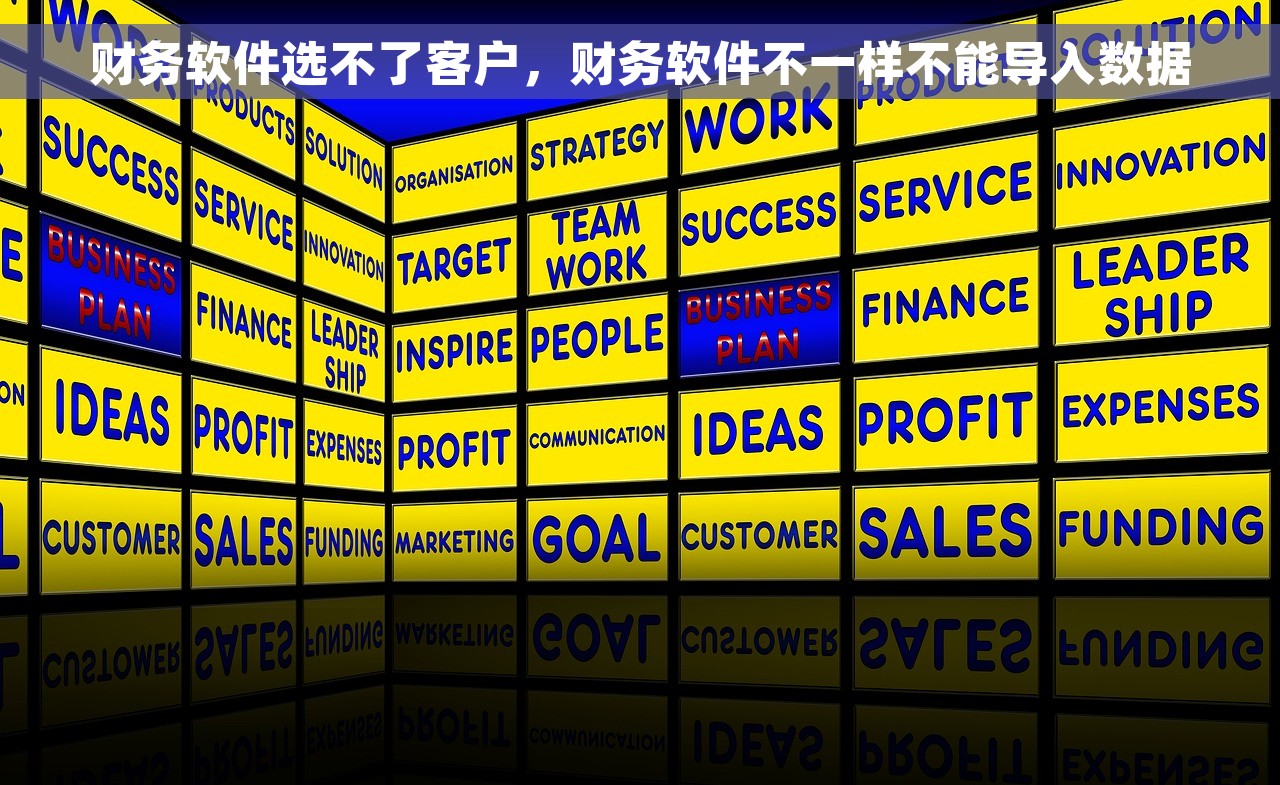 财务软件选不了客户，财务软件不一样不能导入数据