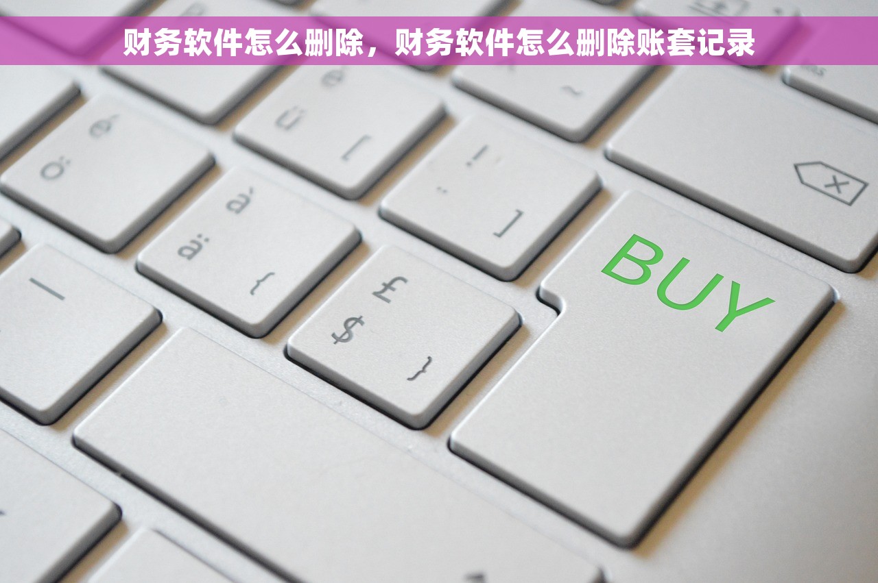 财务软件怎么删除，财务软件怎么删除账套记录