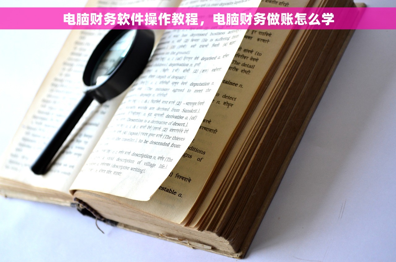 电脑财务软件操作教程，电脑财务做账怎么学