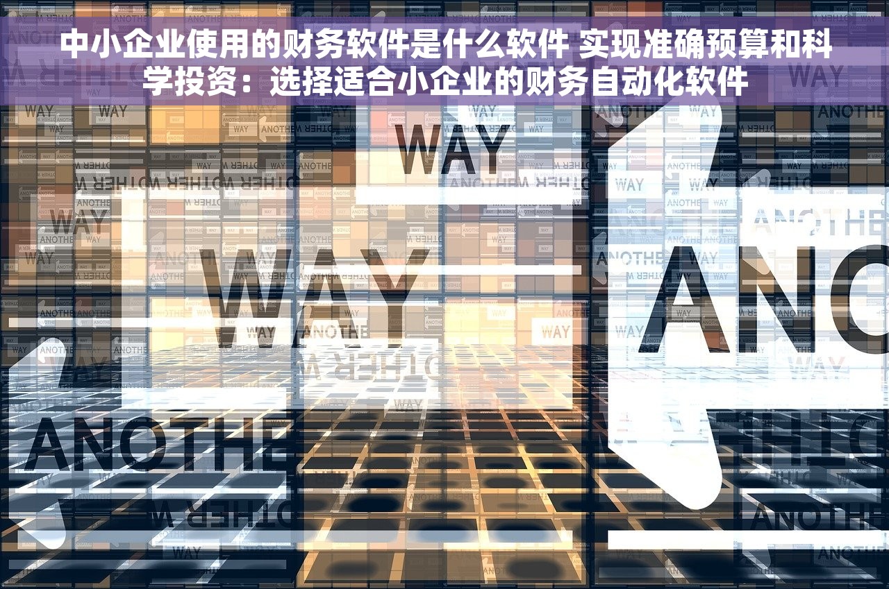 中小企业使用的财务软件是什么软件 实现准确预算和科学投资：选择适合小企业的财务自动化软件