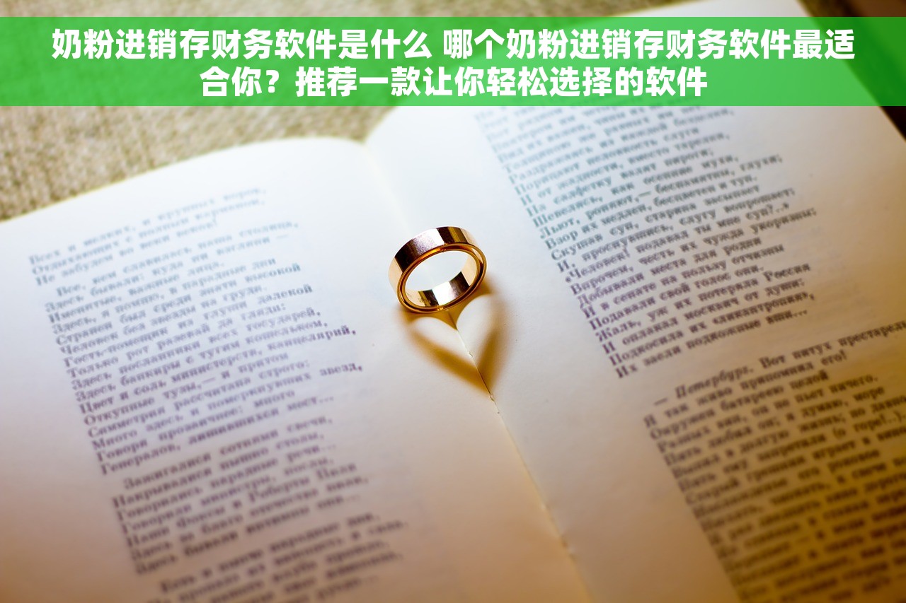 奶粉进销存财务软件是什么 哪个奶粉进销存财务软件最适合你？推荐一款让你轻松选择的软件