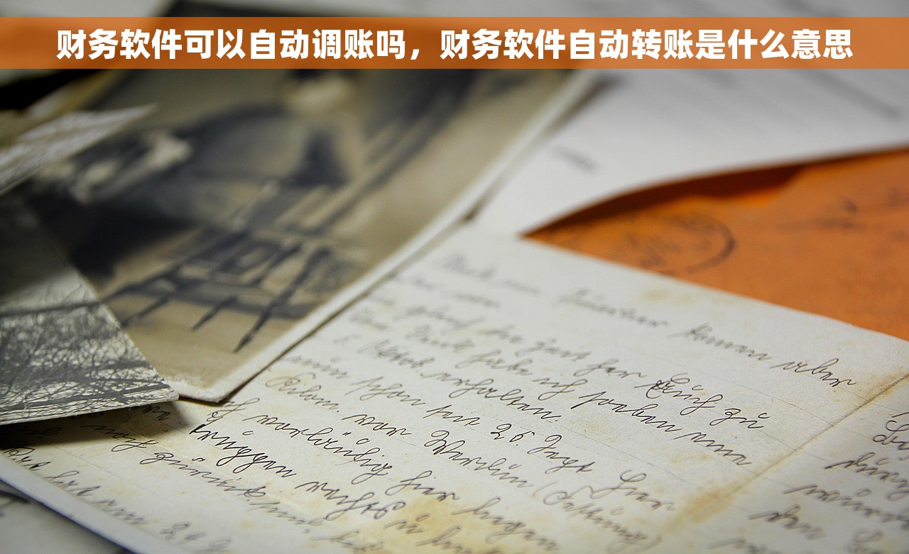 财务软件可以自动调账吗，财务软件自动转账是什么意思