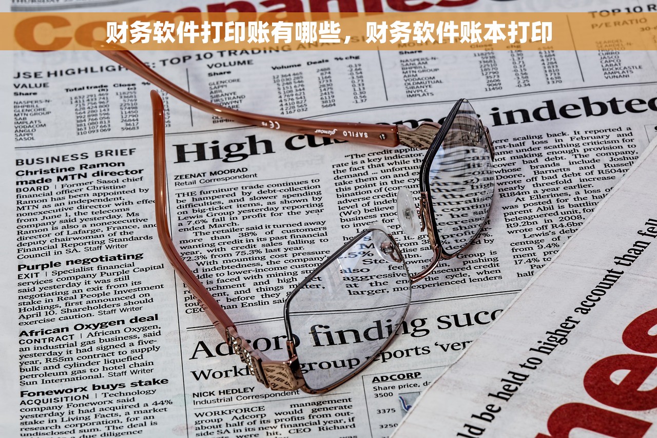 财务软件打印账有哪些，财务软件账本打印