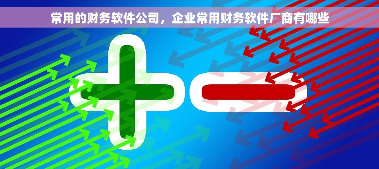 常用的财务软件公司，企业常用财务软件厂商有哪些