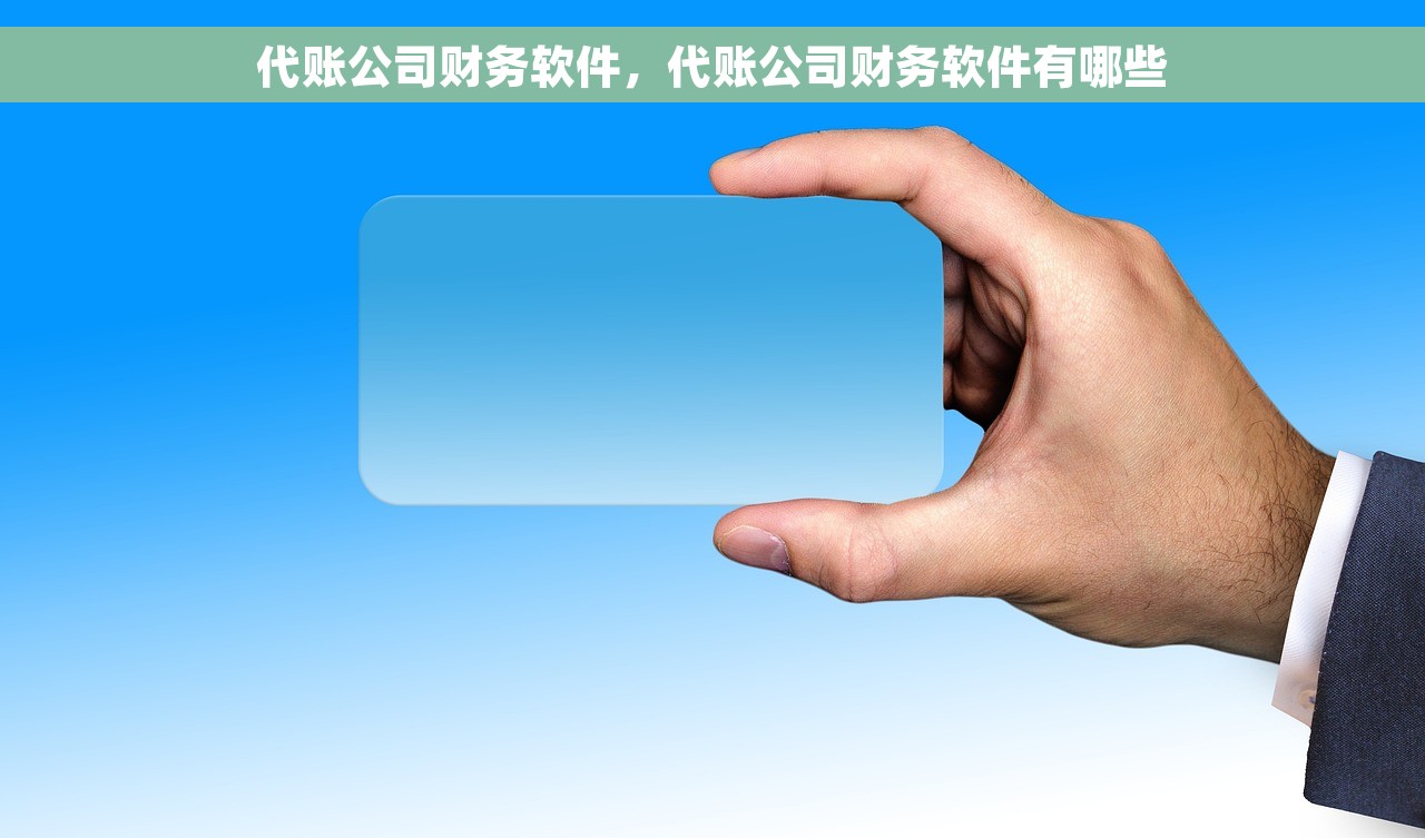 代账公司财务软件，代账公司财务软件有哪些