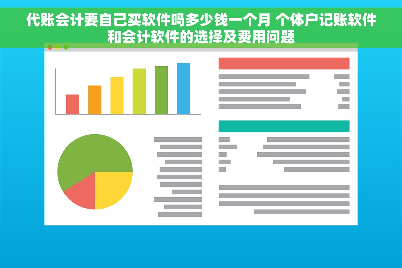 代账会计要自己买软件吗多少钱一个月 个体户记账软件和会计软件的选择及费用问题 代账会计要自己买软件吗多少钱一个月 个体户记账软件和会计软件的选择及费用问题