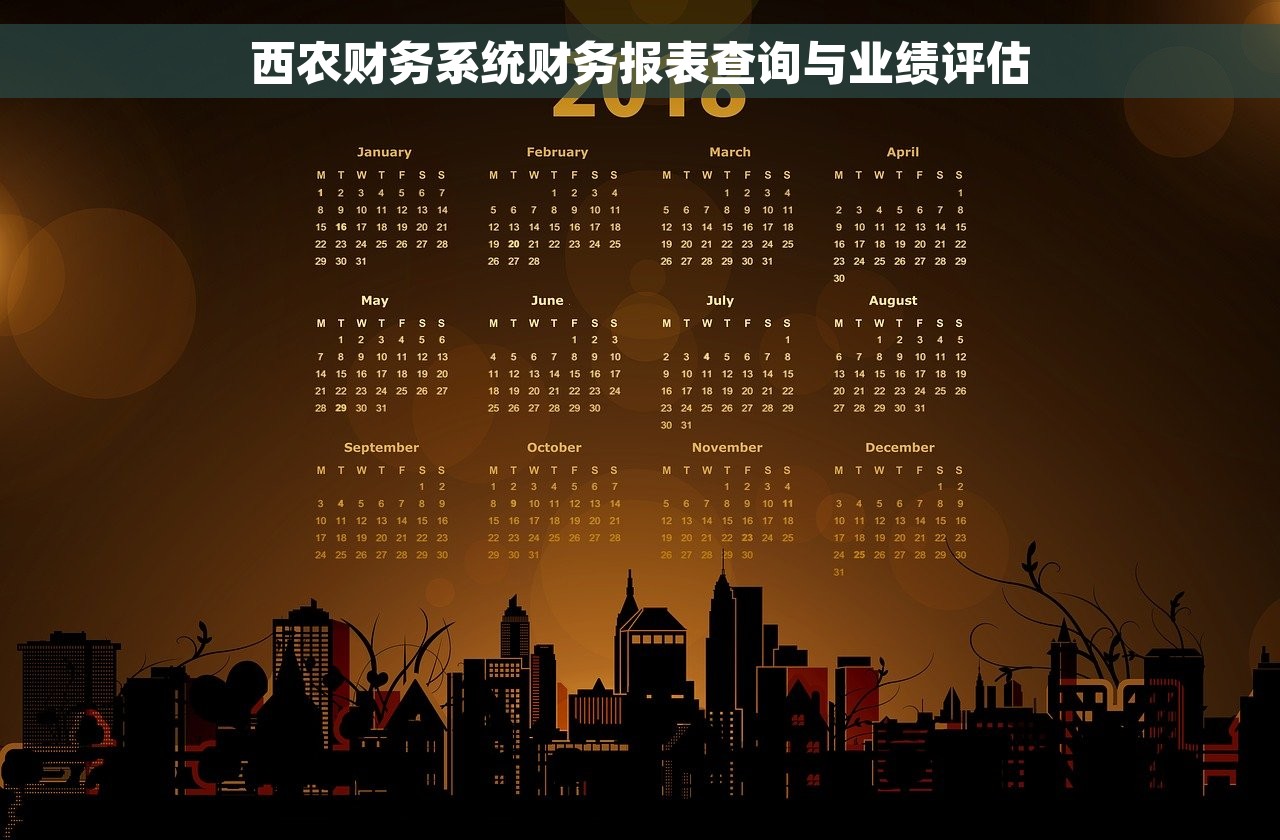 西农财务系统财务报表查询与业绩评估