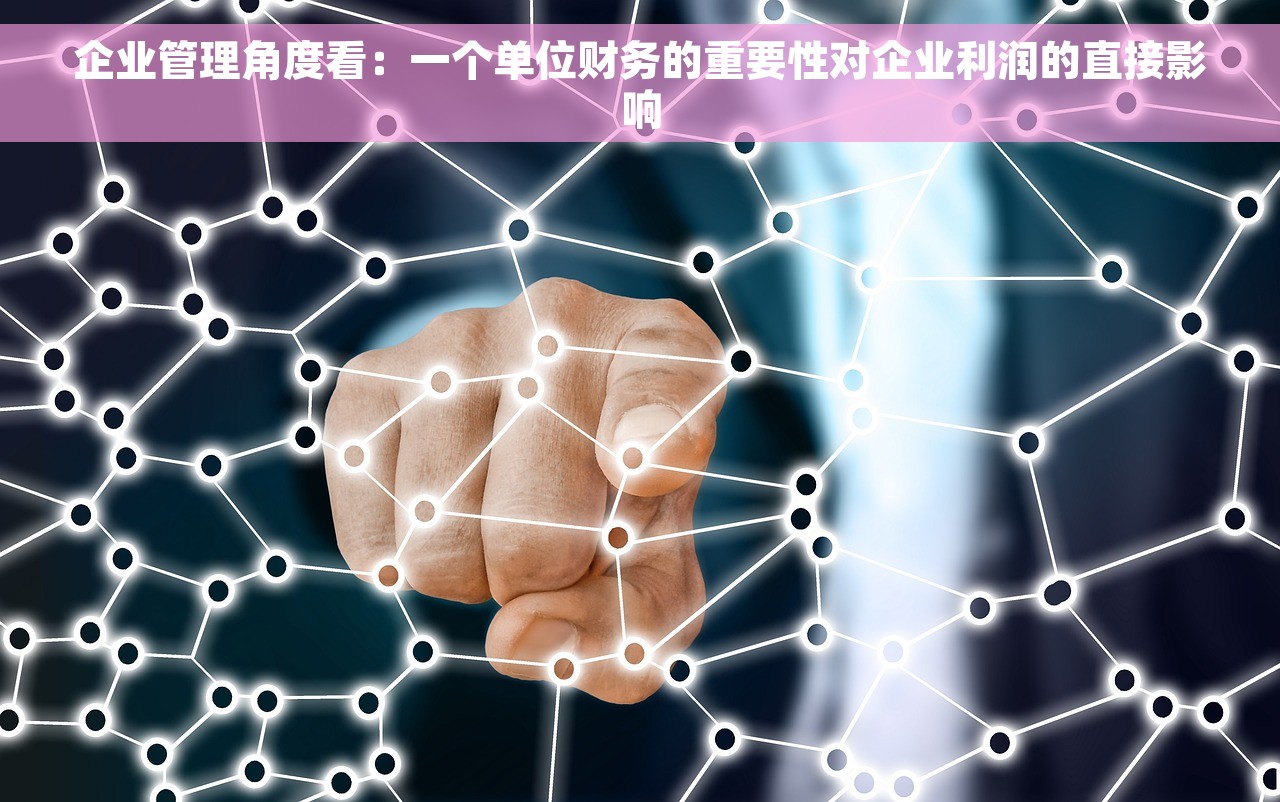 企业管理角度看：一个单位财务的重要性对企业利润的直接影响
