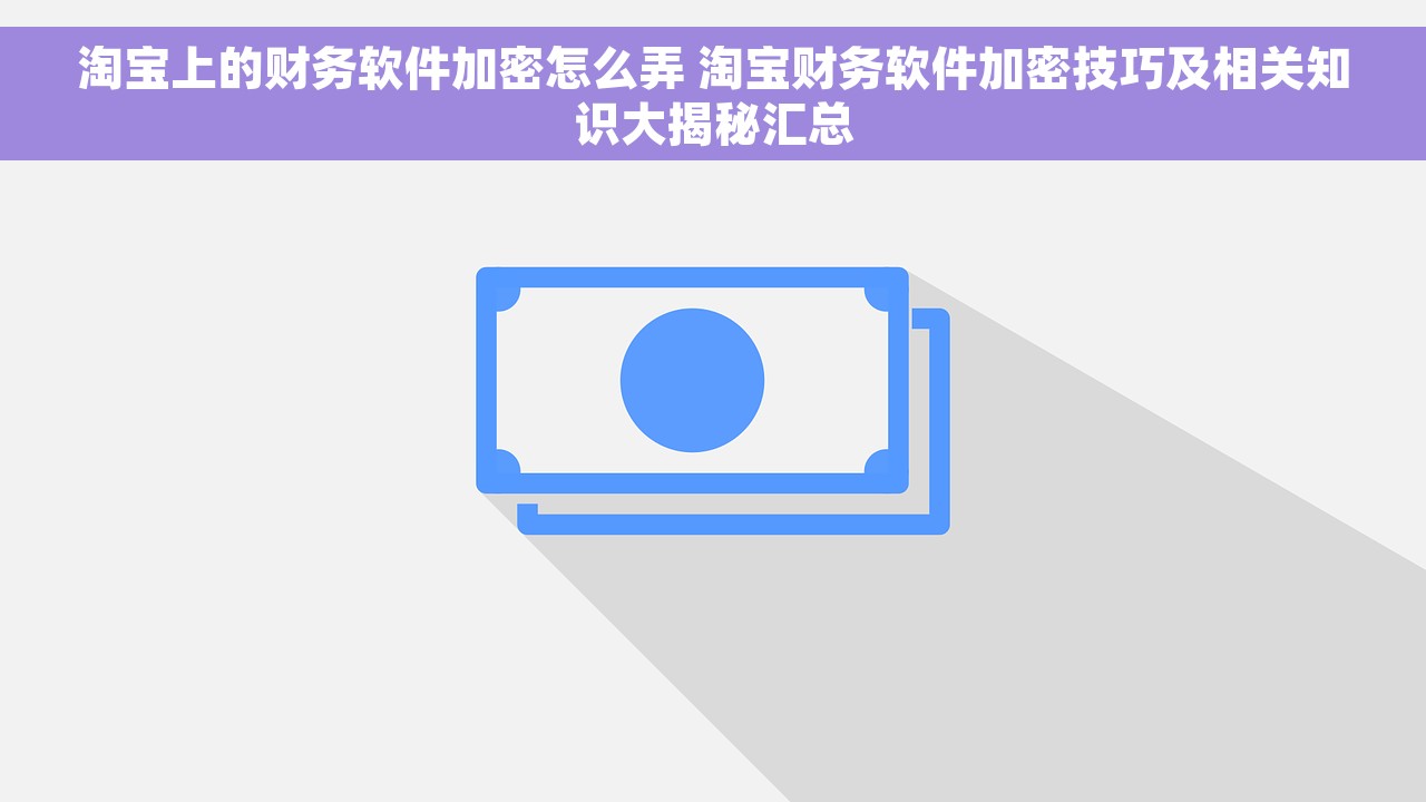 淘宝上的财务软件加密怎么弄 淘宝财务软件加密技巧及相关知识大揭秘汇总