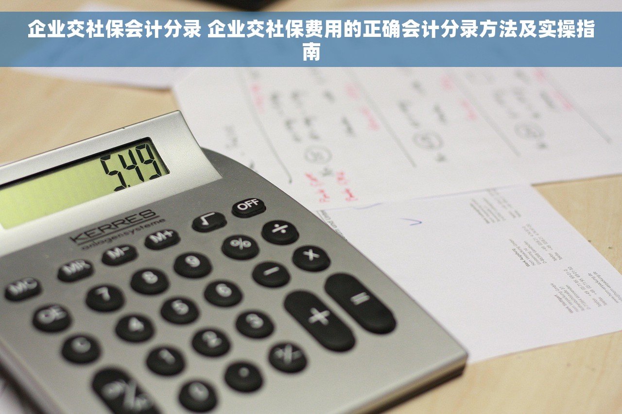 企业交社保会计分录 企业交社保费用的正确会计分录方法及实操指南