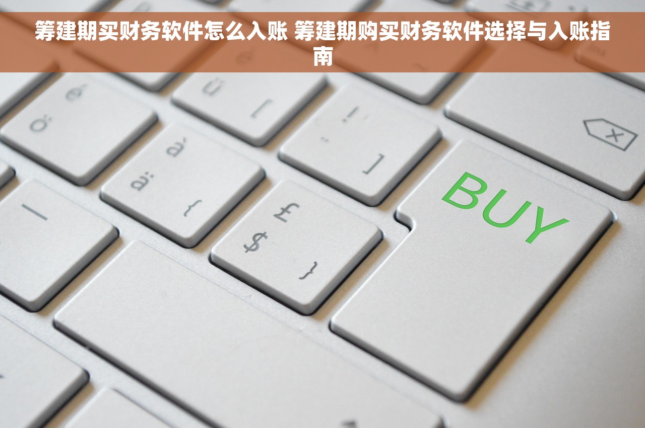 筹建期买财务软件怎么入账 筹建期购买财务软件选择与入账指南