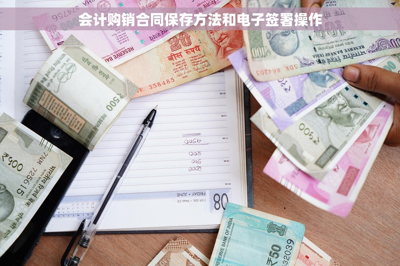 会计购销合同保存方法和电子签署操作