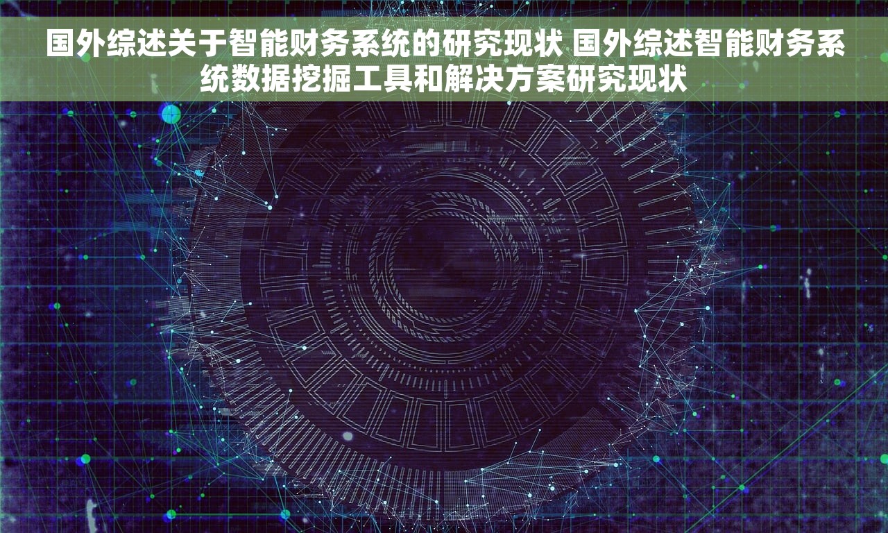 国外综述关于智能财务系统的研究现状 国外综述智能财务系统数据挖掘工具和解决方案研究现状