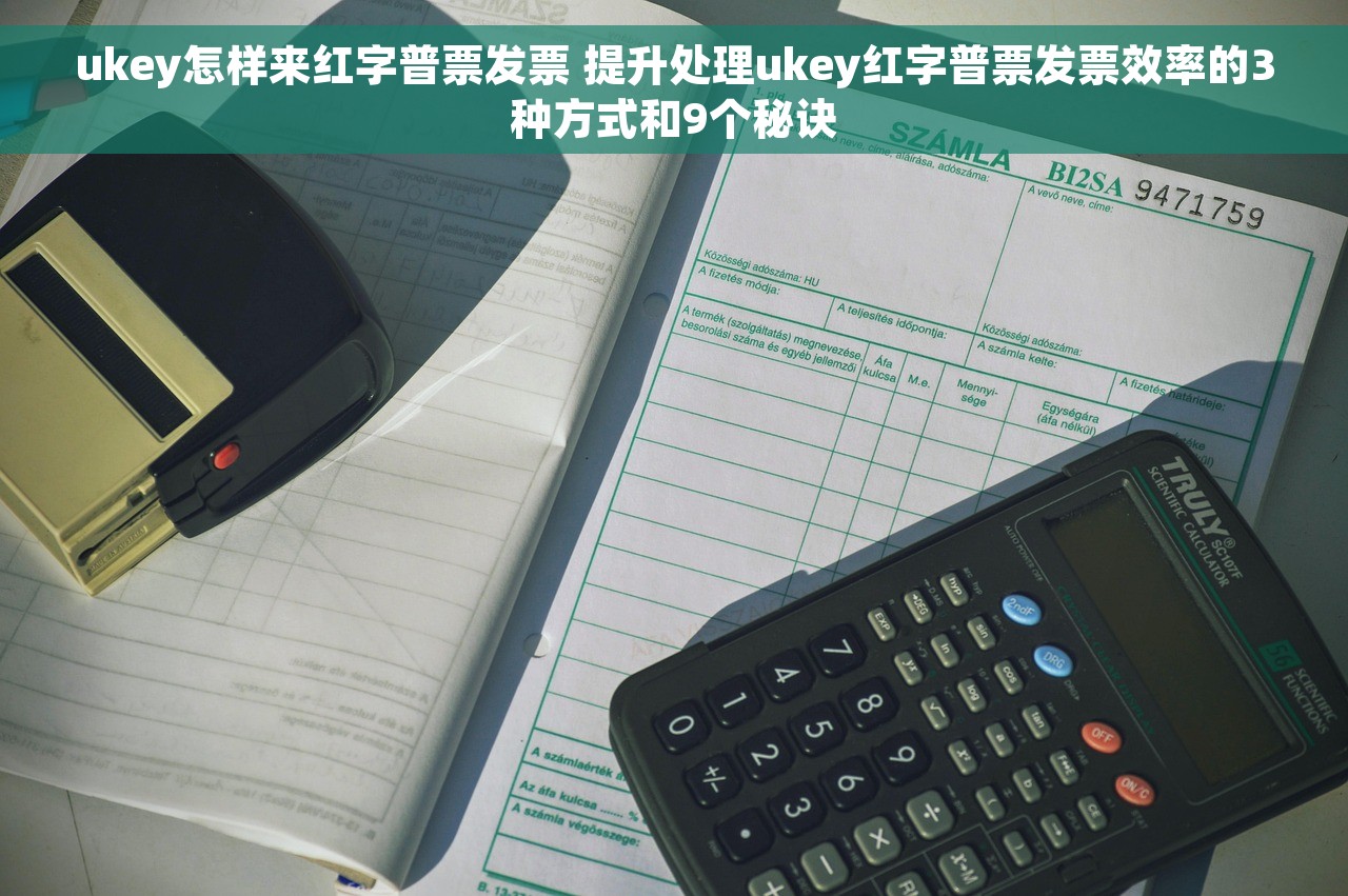 ukey怎样来红字普票发票 提升处理ukey红字普票发票效率的3种方式和9个秘诀