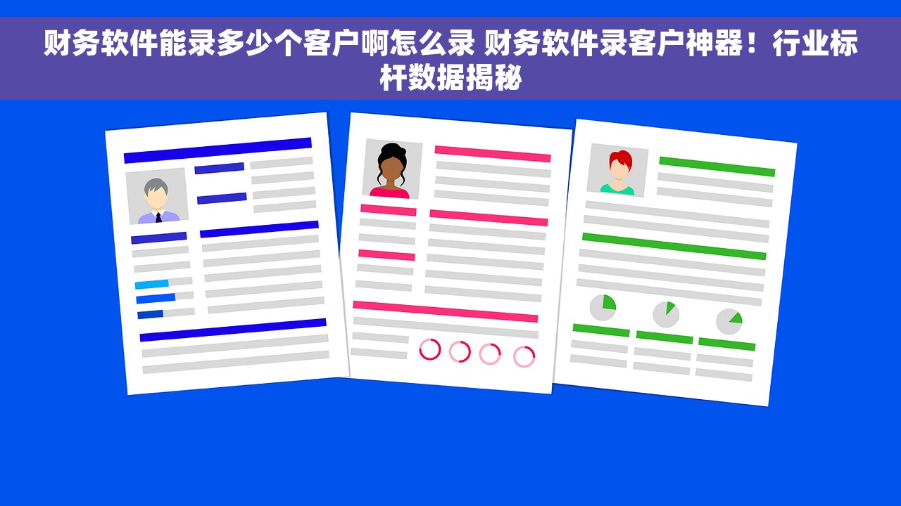 财务软件能录多少个客户啊怎么录 财务软件录客户神器！行业标杆数据揭秘