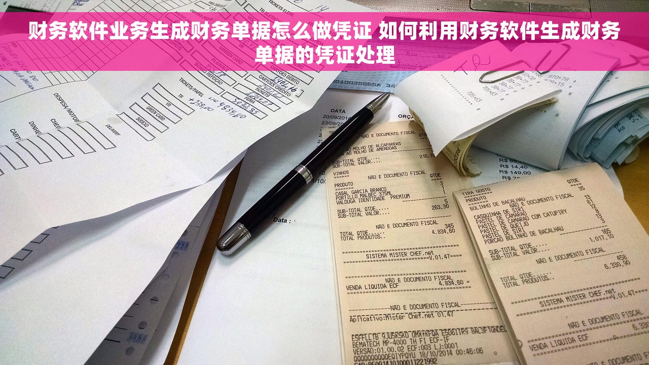 财务软件业务生成财务单据怎么做凭证 如何利用财务软件生成财务单据的凭证处理