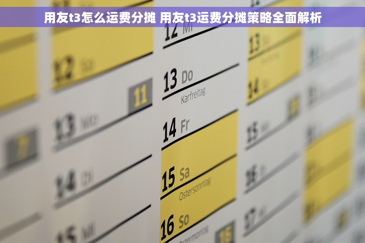 用友t3怎么运费分摊 用友t3运费分摊策略全面解析
