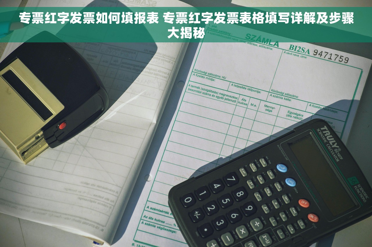 专票红字发票如何填报表 专票红字发票表格填写详解及步骤大揭秘