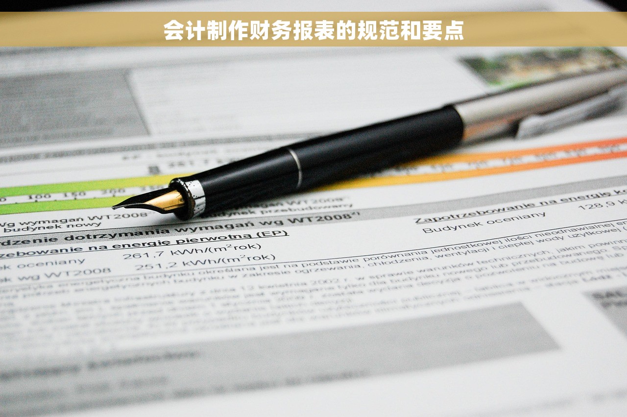 会计制作财务报表的规范和要点