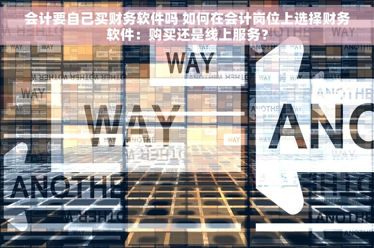 会计要自己买财务软件吗 如何在会计岗位上选择财务软件：购买还是线上服务？