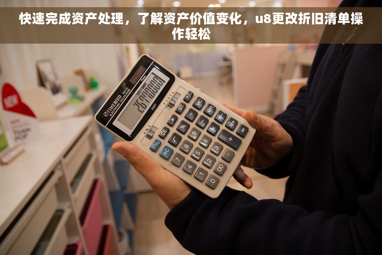 快速完成资产处理，了解资产价值变化，u8更改折旧清单操作轻松