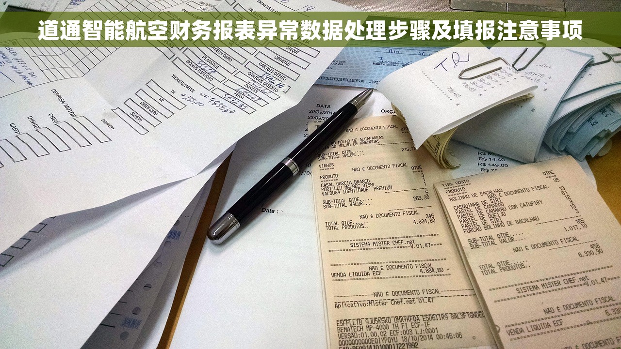 道通智能航空财务报表异常数据处理步骤及填报注意事项 道通智能航空财务报表异常数据处理步骤及填报注意事项