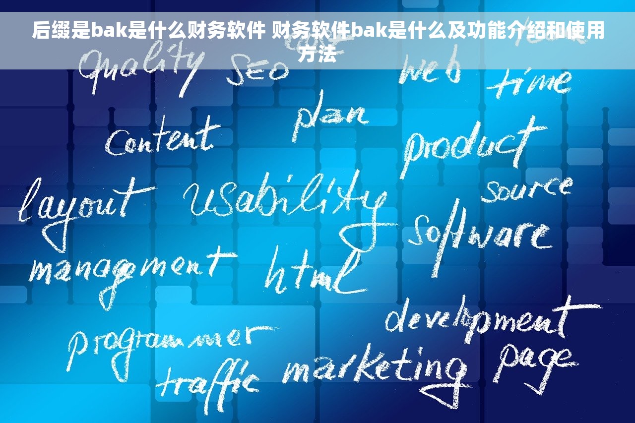 后缀是bak是什么财务软件 财务软件bak是什么及功能介绍和使用方法