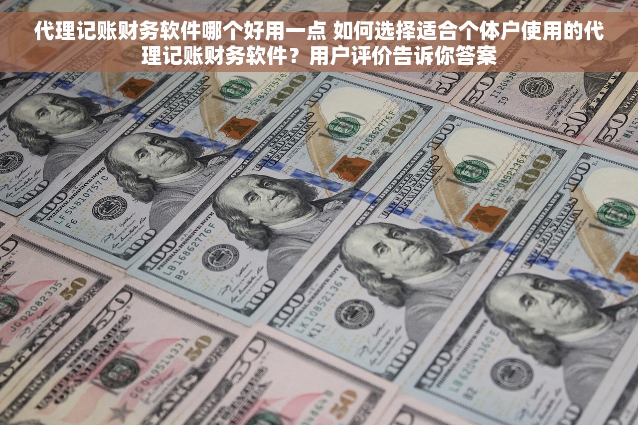 代理记账财务软件哪个好用一点 如何选择适合个体户使用的代理记账财务软件？用户评价告诉你答案