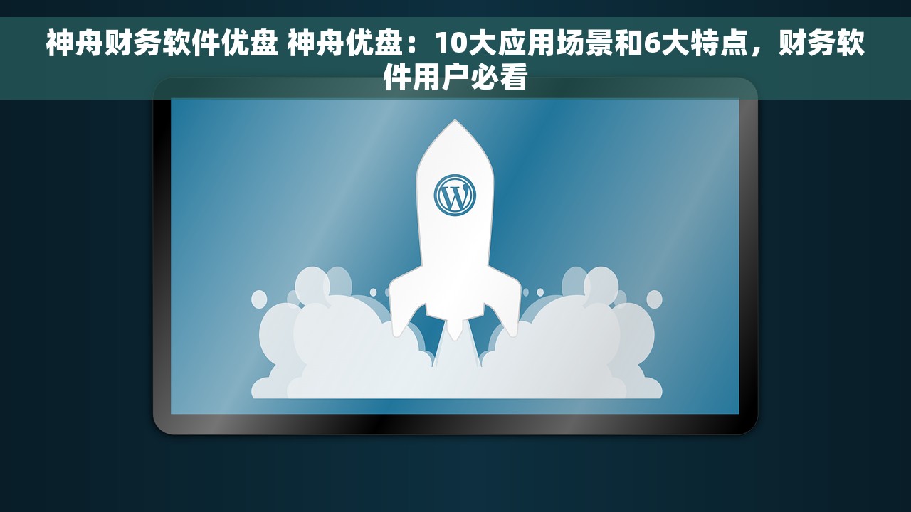 神舟财务软件优盘 神舟优盘：10大应用场景和6大特点，财务软件用户必看
