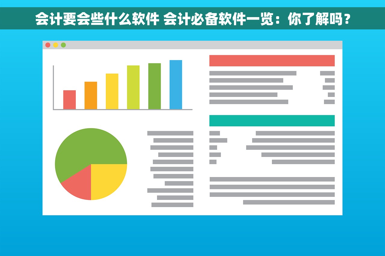 会计要会些什么软件 会计必备软件一览：你了解吗？