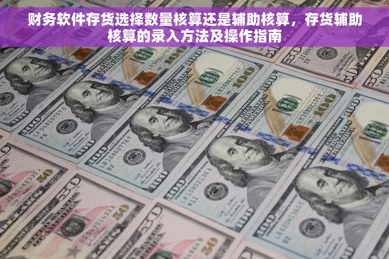 财务软件存货选择数量核算还是辅助核算，存货辅助核算的录入方法及操作指南