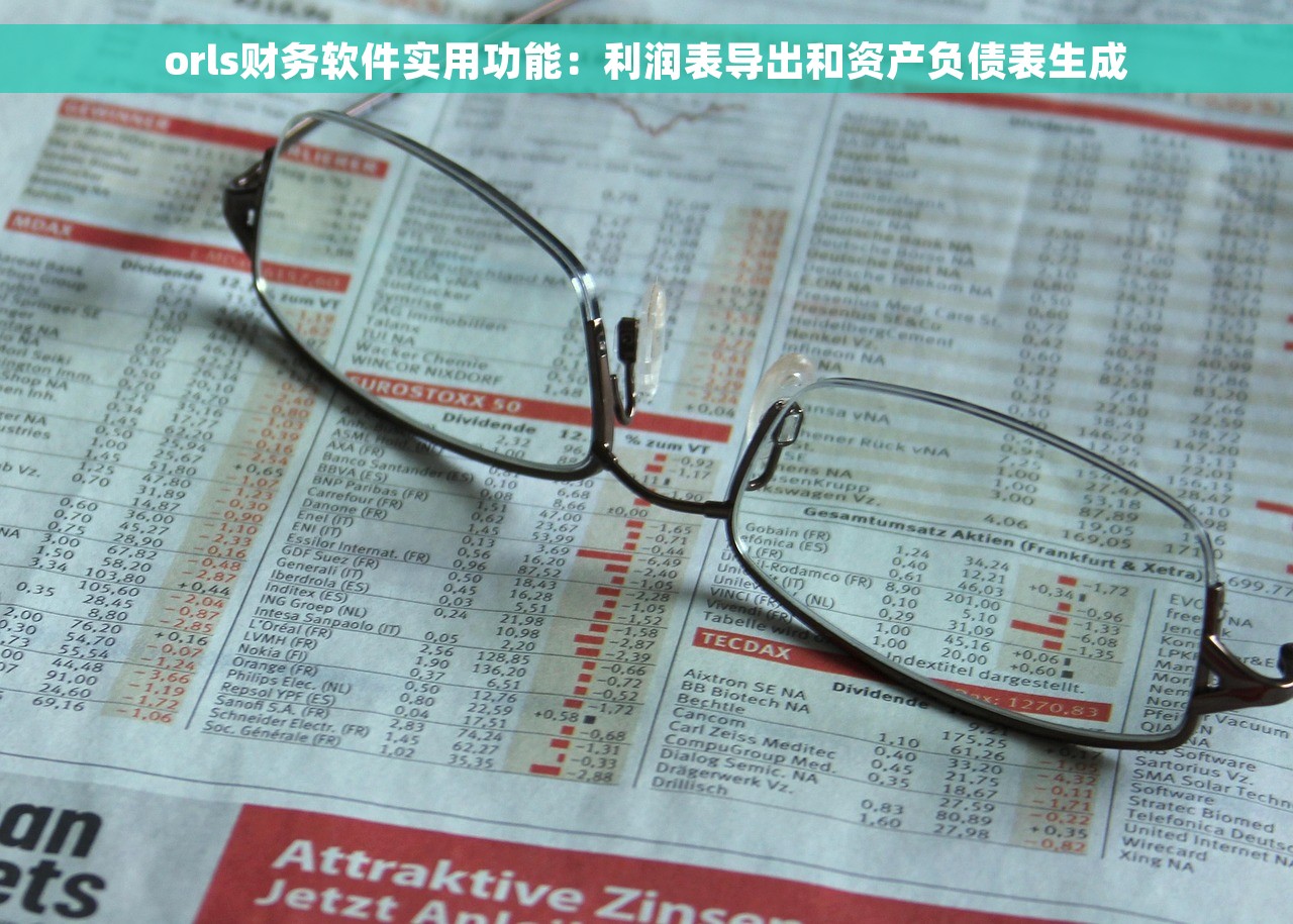 orls财务软件实用功能：利润表导出和资产负债表生成