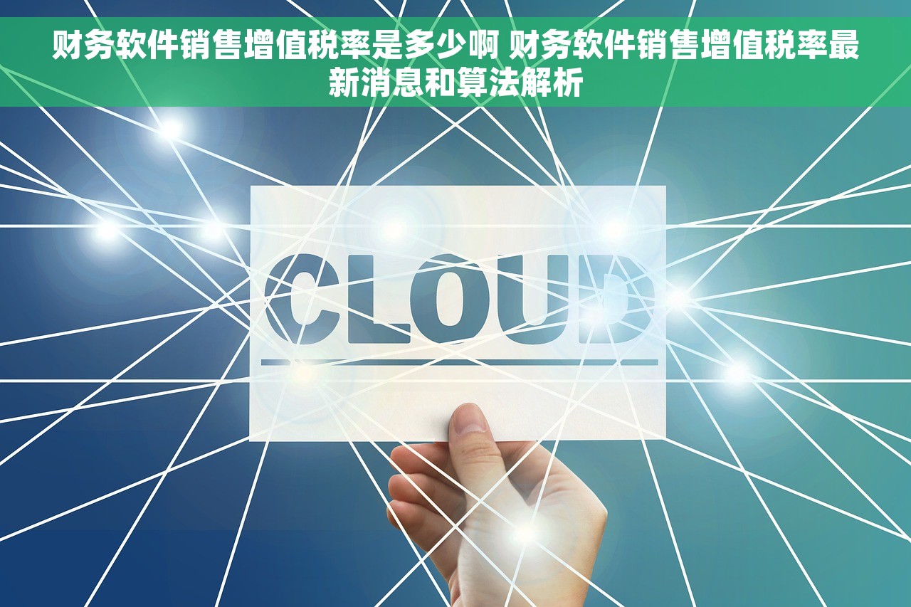 财务软件销售增值税率是多少啊 财务软件销售增值税率最新消息和算法解析