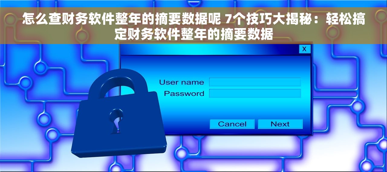 怎么查财务软件整年的摘要数据呢 7个技巧大揭秘：轻松搞定财务软件整年的摘要数据