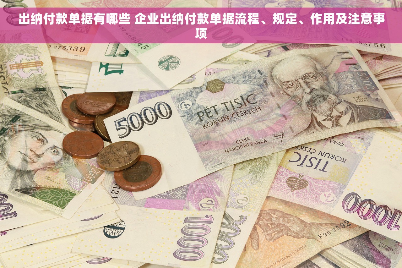 出纳付款单据有哪些 企业出纳付款单据流程、规定、作用及注意事项