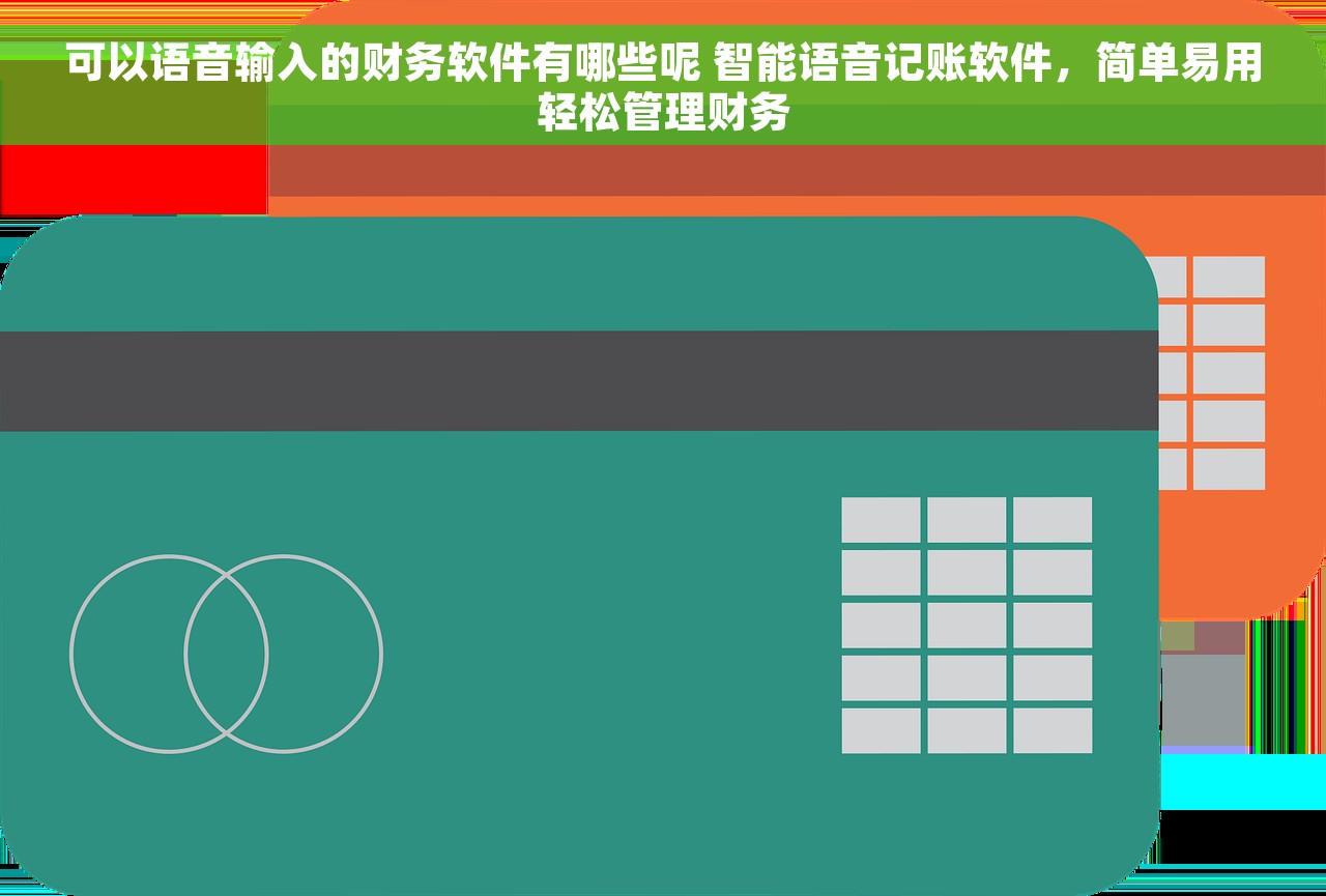 可以语音输入的财务软件有哪些呢 智能语音记账软件，简单易用轻松管理财务