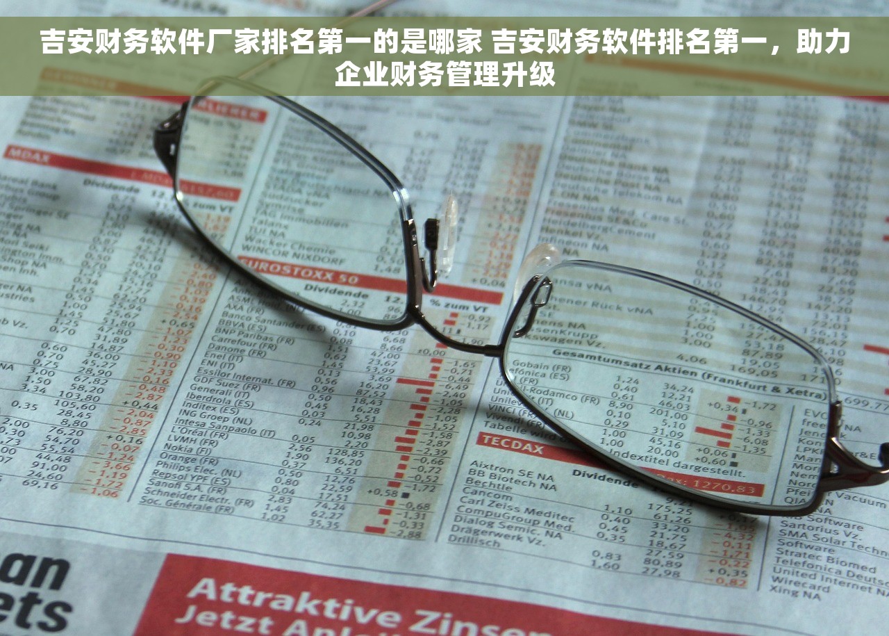 吉安财务软件厂家排名第一的是哪家 吉安财务软件排名第一，助力企业财务管理升级